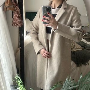 Zara wool feeling coat. Thin, not super thick. Size M. Only worn once.